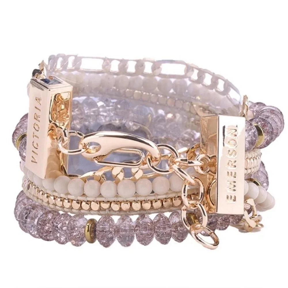 Victoria Emerson Beaded Wrap Apple Watch Strap Bracelet